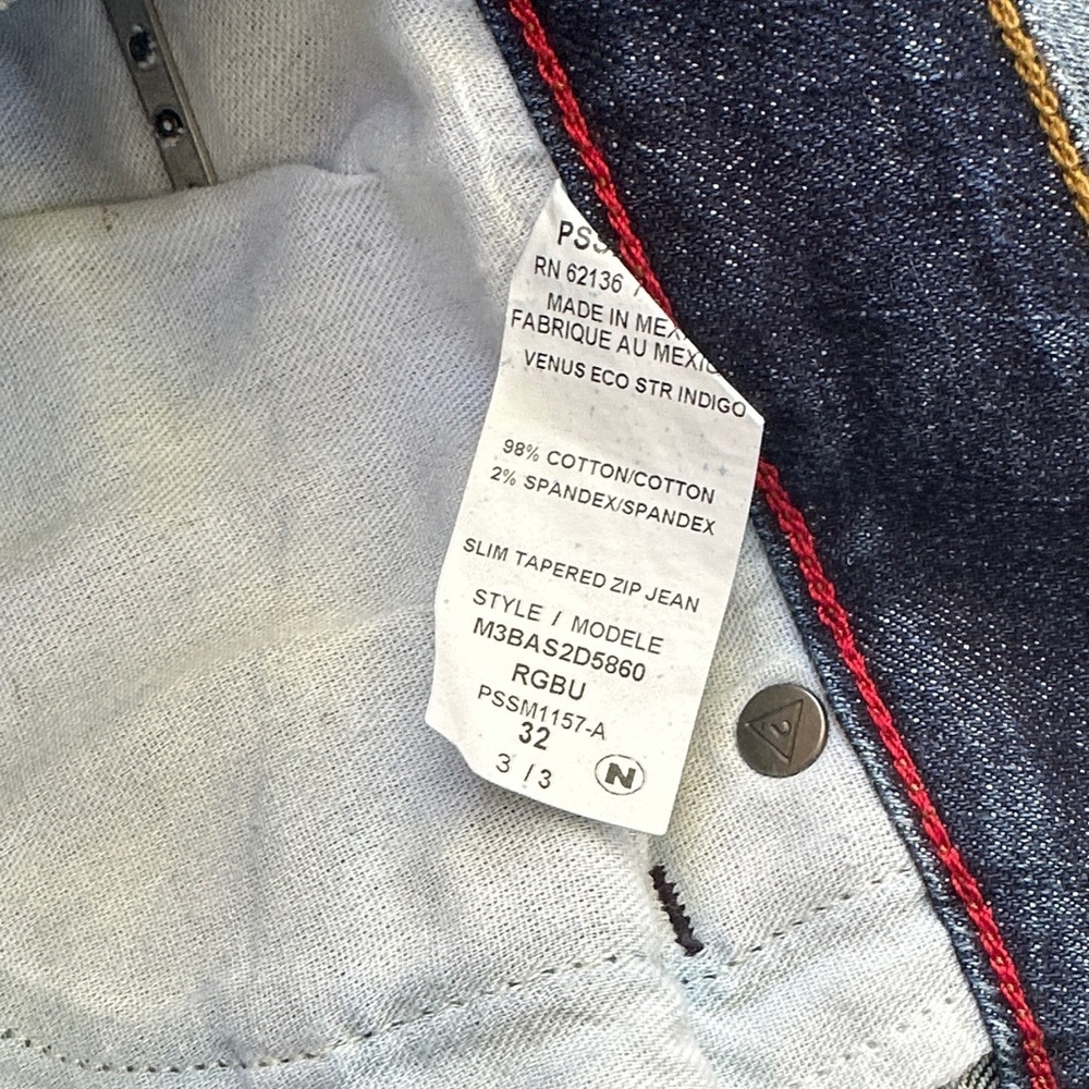 New Guess Slim Tapered Men’s Jeans Sz 32 - Picture 7 of 14